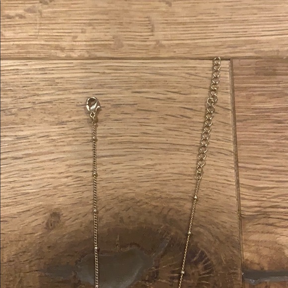 Turquoise Teardrop Gold Chain Necklace - Picture 3 of 3